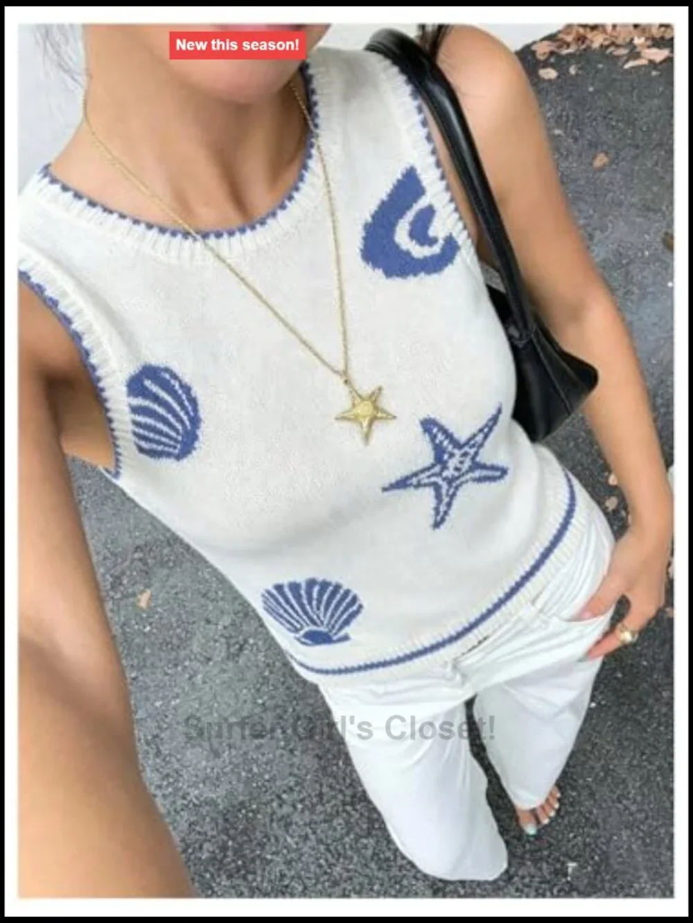 Verdusa Sleeveless Crochet Knit Tank Top Sweater Vest Y2K